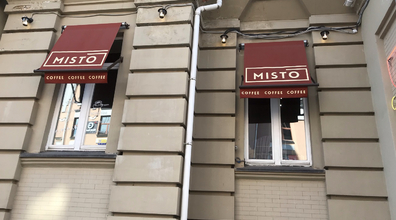 Маркиза с фотопечатью для кофейни MISTO в Киеве