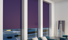 Фиолетовые рулонные шторы открытого типа, Васант