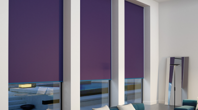 Фіолетові рулонні штори відкритого типу, Васант